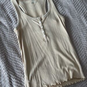 Aerie Button-Front Tank Top